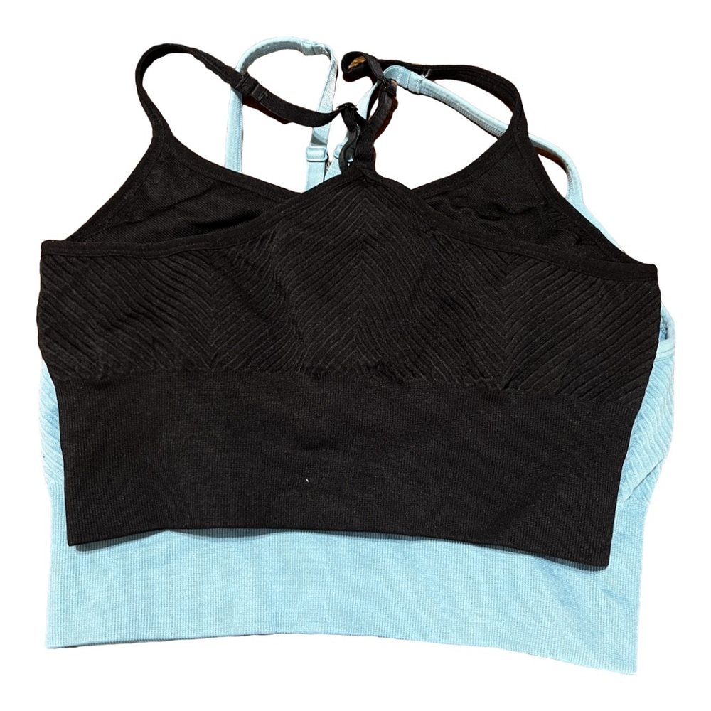 Lot of (2)Women’s Sports Bras with Criss-Cross Straps- Size Large